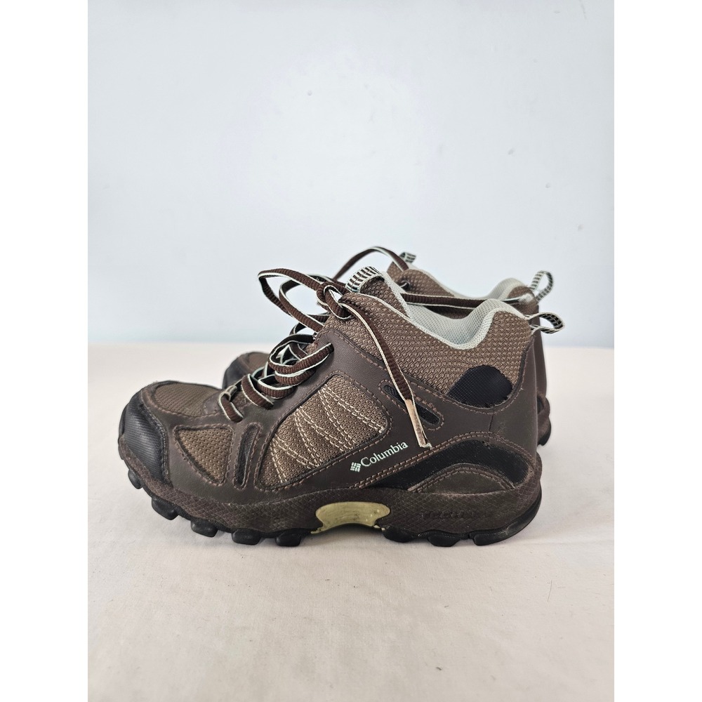 Gorpcore Columbia Hiking Boots Kids Youth 2 Brown Omni-Grip BY3163-231 Rugged